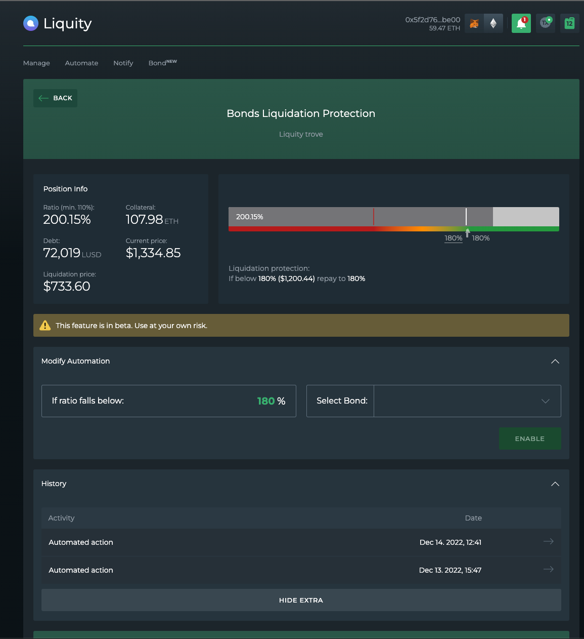 The fully automated Liquity & Chicken Bonds experience: Introducing automated payback & rebond combo