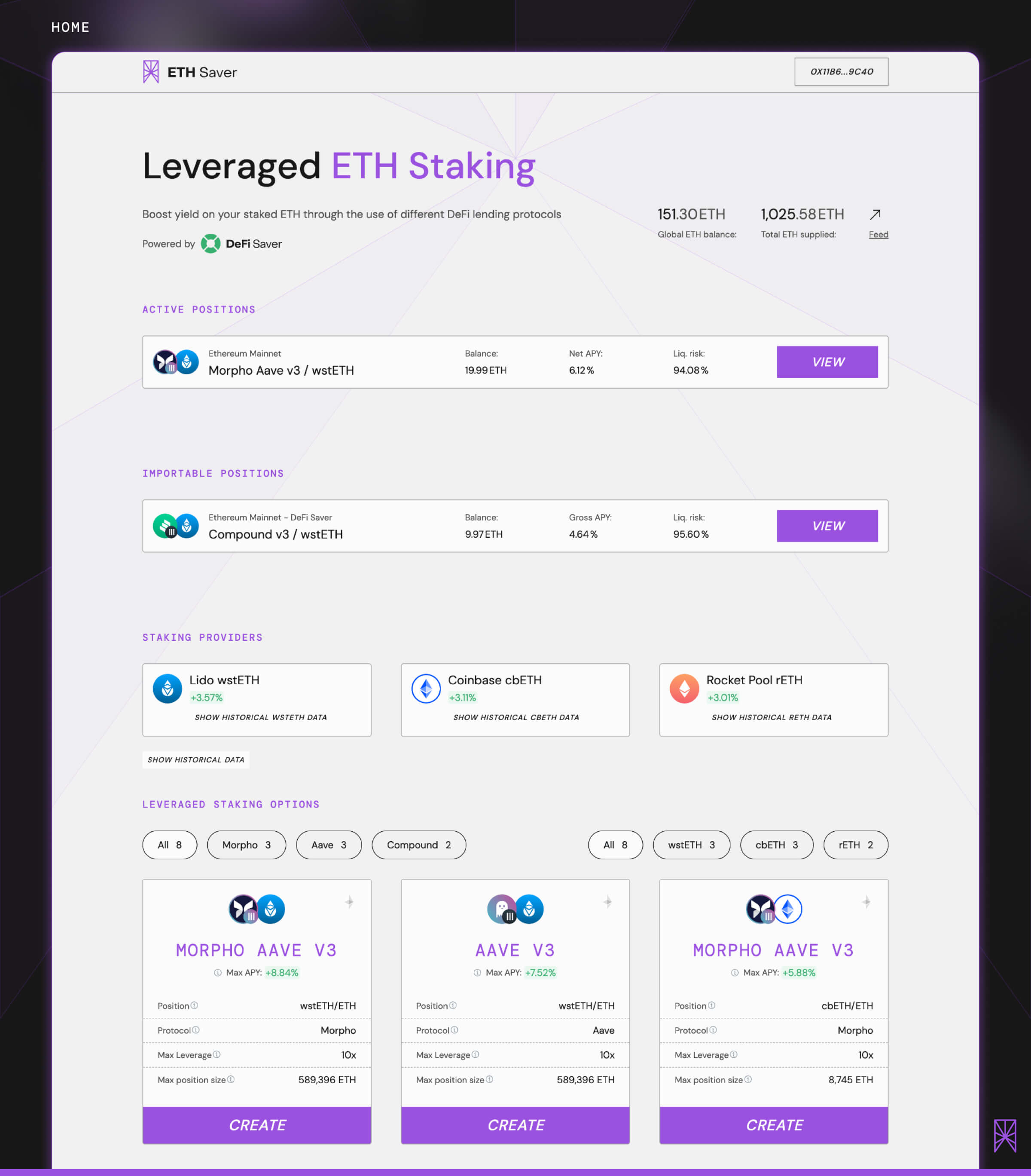 Introducing ETH Saver - A new home for leveraged staking