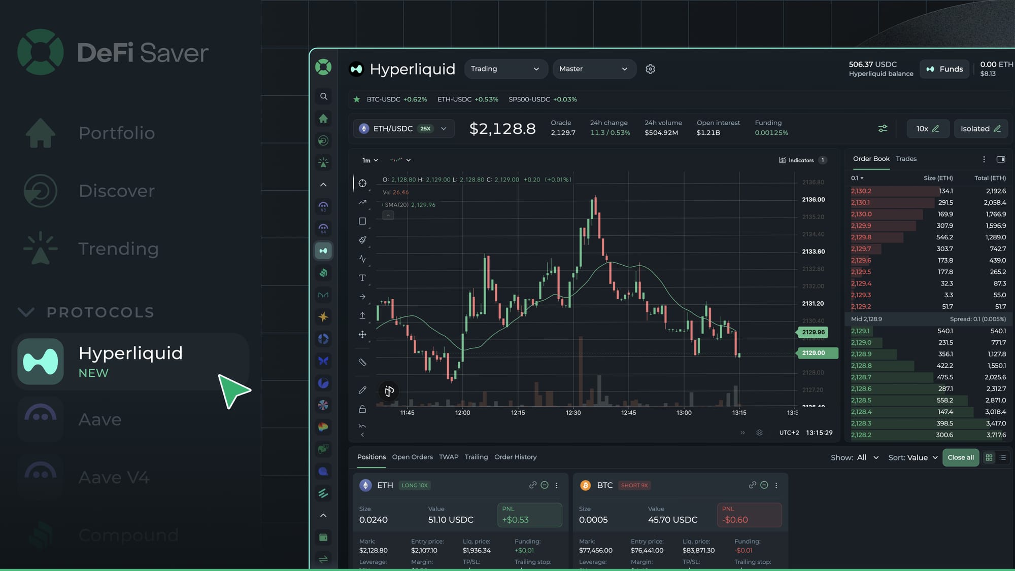 Mastering Hyperliquid on DeFi Saver