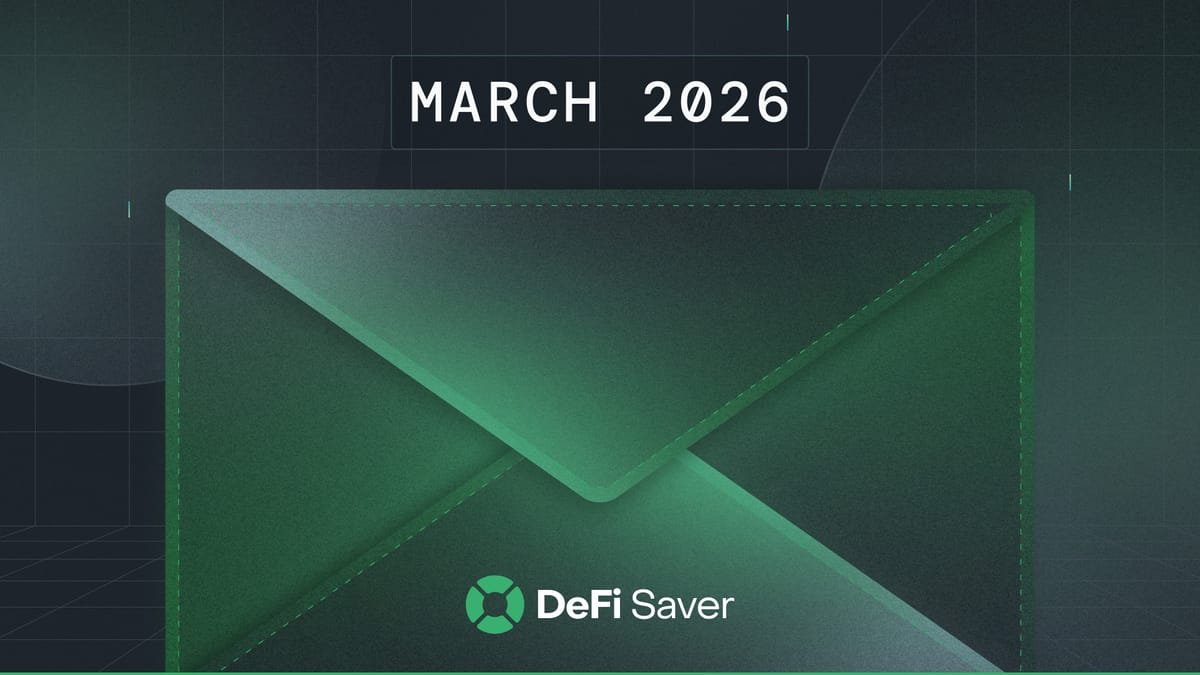 DeFi Saver Newsletter: March 2026