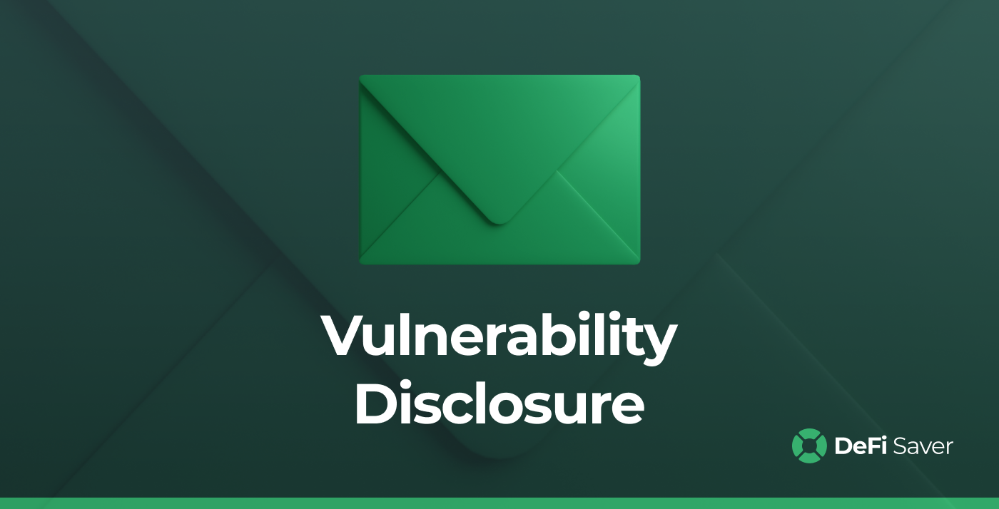 Disclosing a recently discovered vulnerability