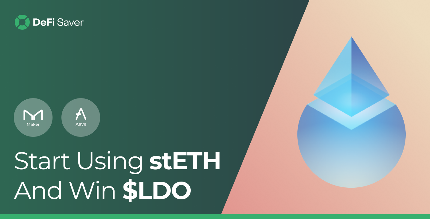 Start using stETH in MakerDAO and Aave and win $LDO rewards