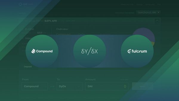 Introducing Smart Savings: integrating Compound, dYdX and Fulcrum