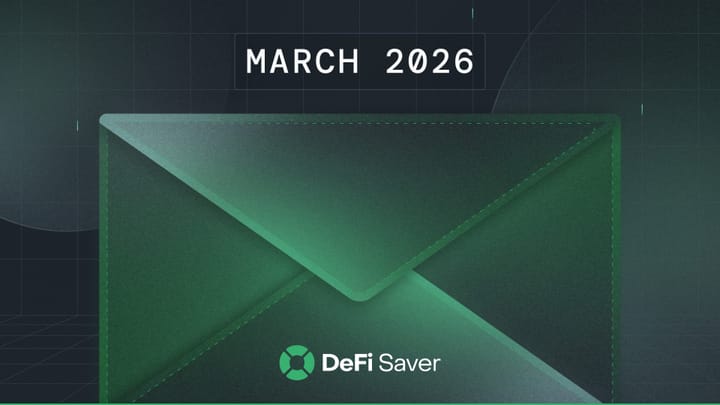 DeFi Saver Newsletter: March 2026