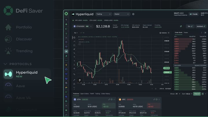 Mastering Hyperliquid on DeFi Saver