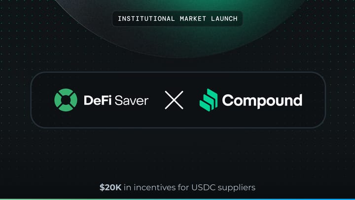 The Compound Institutional Market is live, and with it, $20k in incentives for DFS users